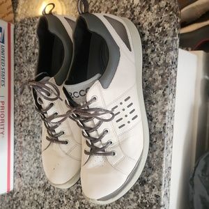 Ecco Biom Hybrid 2 Gtx Gore Tex Yak Leather Low Top Golf Shoes Mens size 10.
